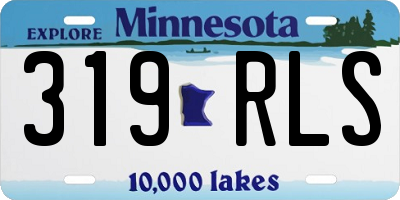 MN license plate 319RLS