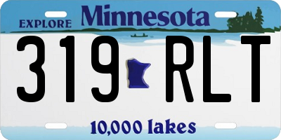MN license plate 319RLT