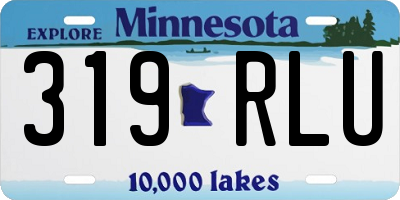MN license plate 319RLU