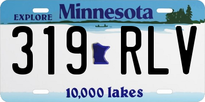 MN license plate 319RLV