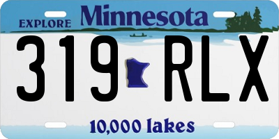 MN license plate 319RLX