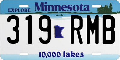 MN license plate 319RMB