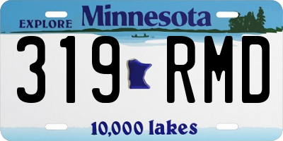MN license plate 319RMD