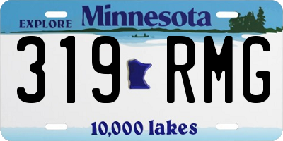 MN license plate 319RMG