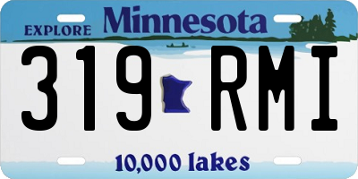 MN license plate 319RMI
