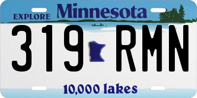 MN license plate 319RMN