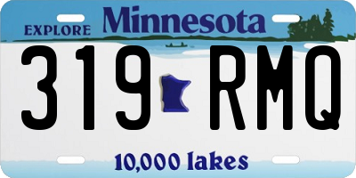 MN license plate 319RMQ