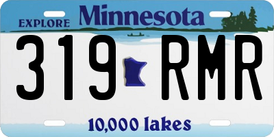 MN license plate 319RMR