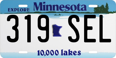 MN license plate 319SEL