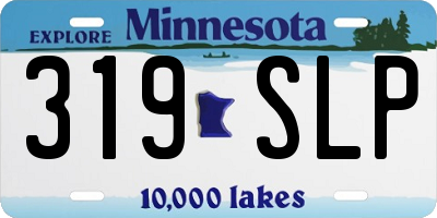 MN license plate 319SLP