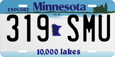 MN license plate 319SMU