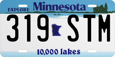 MN license plate 319STM