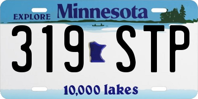 MN license plate 319STP