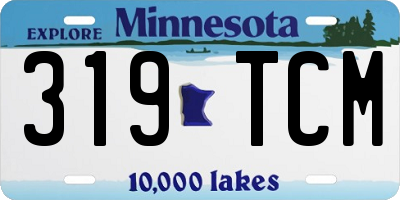 MN license plate 319TCM