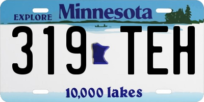 MN license plate 319TEH
