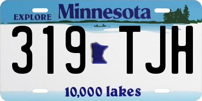 MN license plate 319TJH