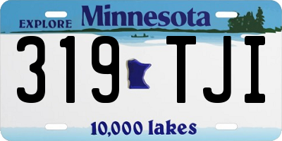 MN license plate 319TJI