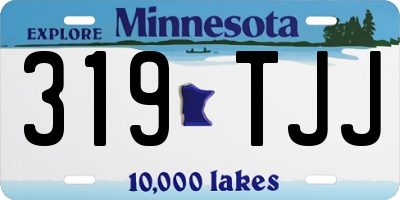MN license plate 319TJJ