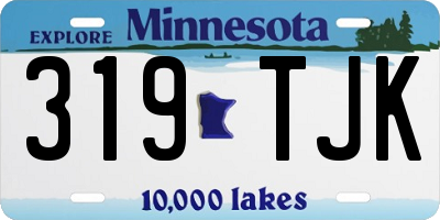 MN license plate 319TJK
