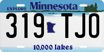 MN license plate 319TJO