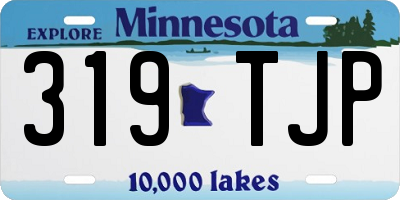 MN license plate 319TJP