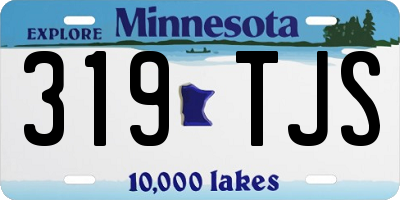 MN license plate 319TJS