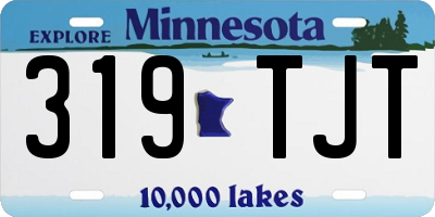MN license plate 319TJT