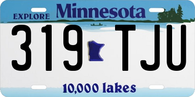 MN license plate 319TJU