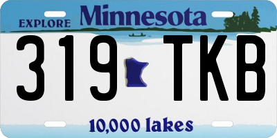 MN license plate 319TKB