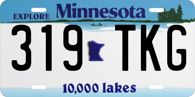 MN license plate 319TKG