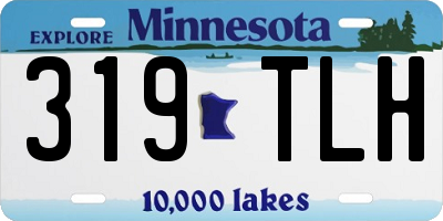 MN license plate 319TLH