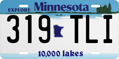 MN license plate 319TLI