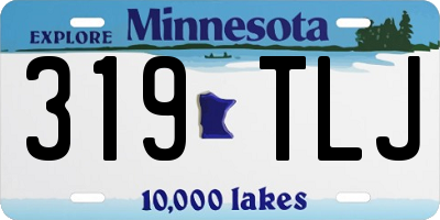 MN license plate 319TLJ
