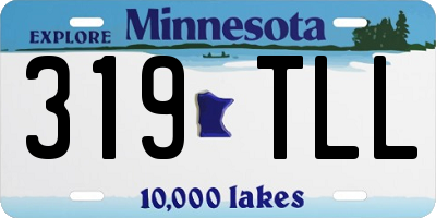 MN license plate 319TLL