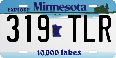 MN license plate 319TLR