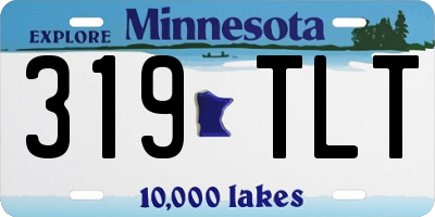 MN license plate 319TLT