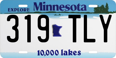 MN license plate 319TLY