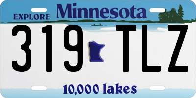 MN license plate 319TLZ