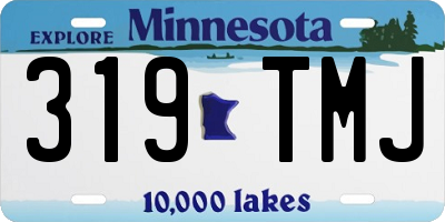 MN license plate 319TMJ