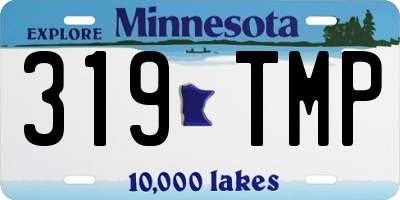 MN license plate 319TMP
