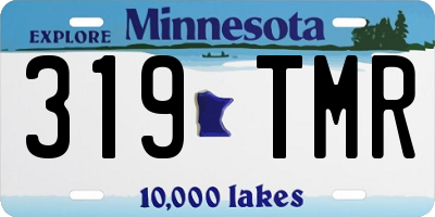 MN license plate 319TMR