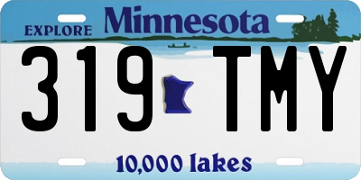 MN license plate 319TMY