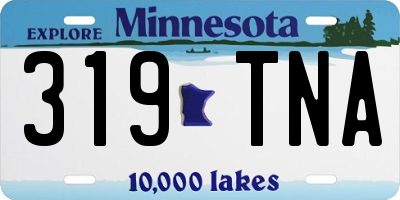 MN license plate 319TNA