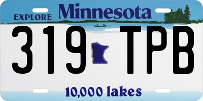 MN license plate 319TPB