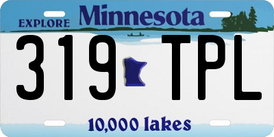 MN license plate 319TPL