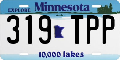 MN license plate 319TPP