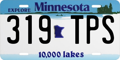 MN license plate 319TPS