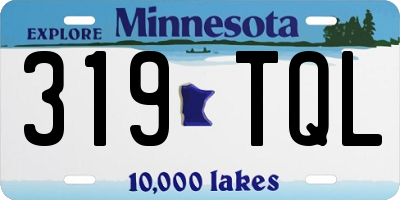 MN license plate 319TQL
