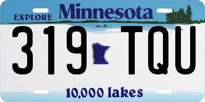 MN license plate 319TQU