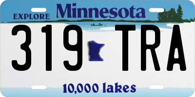MN license plate 319TRA